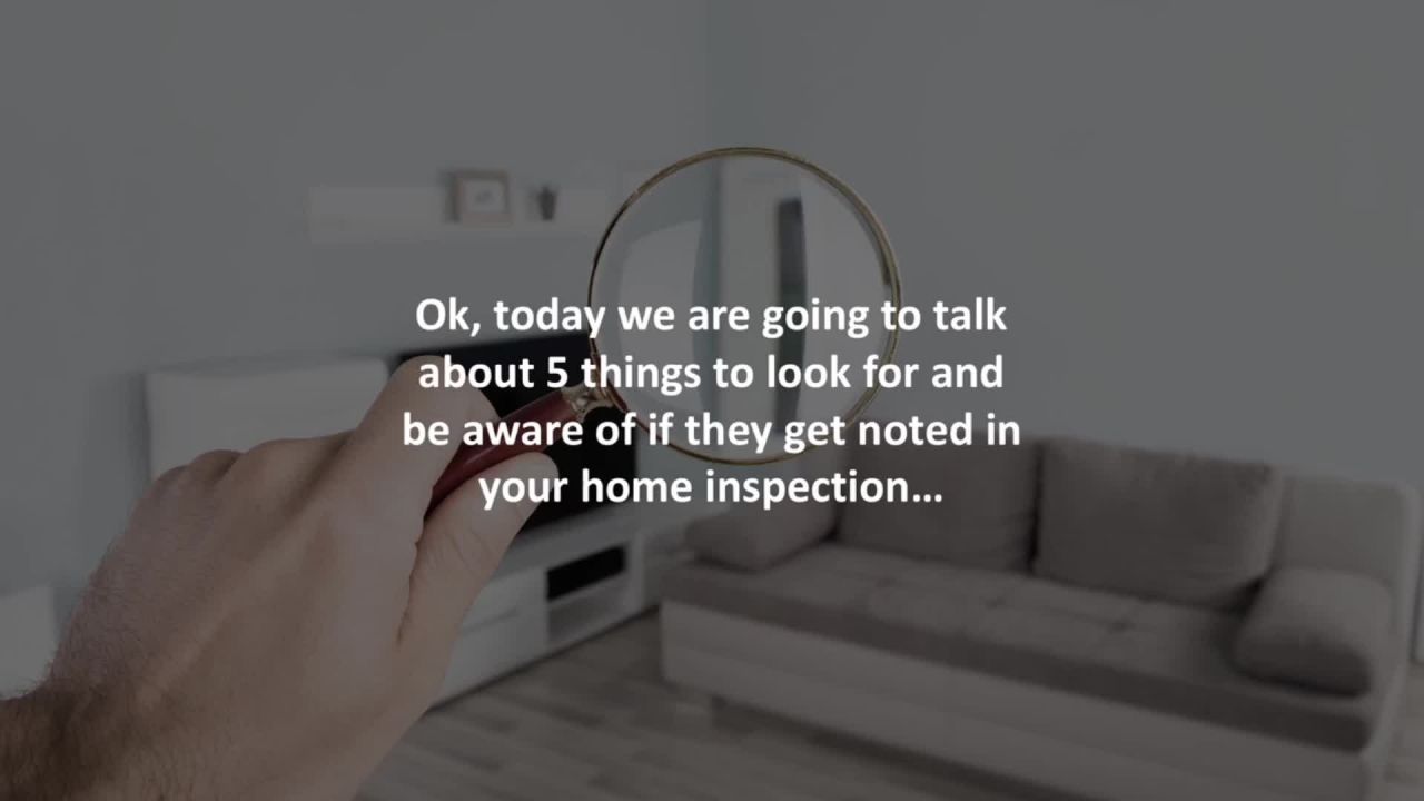 California Loan Consultant reveals 5 home inspection red flags