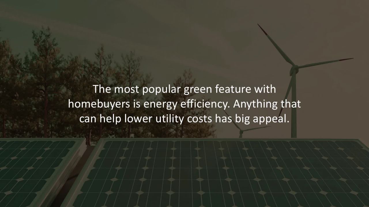 South Easton President reveals Top 3 green features buyers look for in a house…
