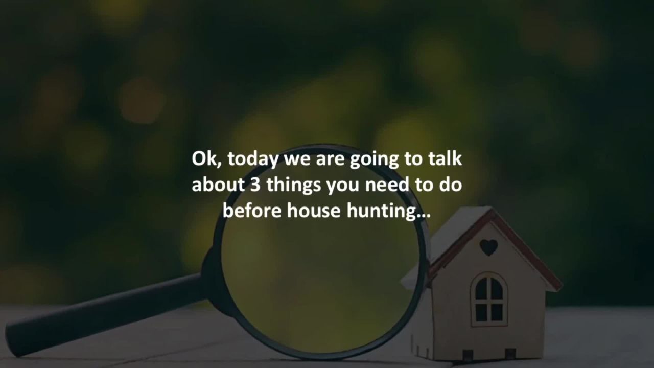 ⁣Ontario Mortgage Professional reveals 3 steps to take before house hunting…