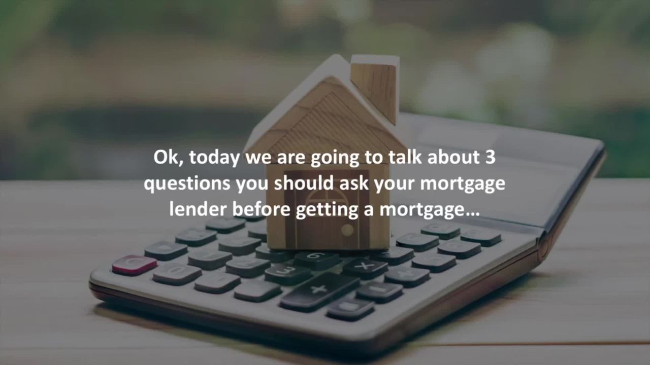 ⁣Ontario Mortgage Professional reveals 3 important questions to ask your mortgage lender…